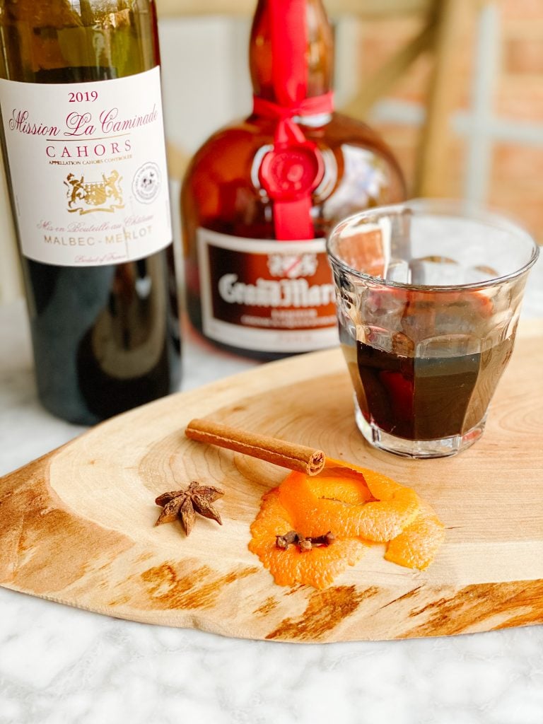 le vin chaud with grand marnier and red wine