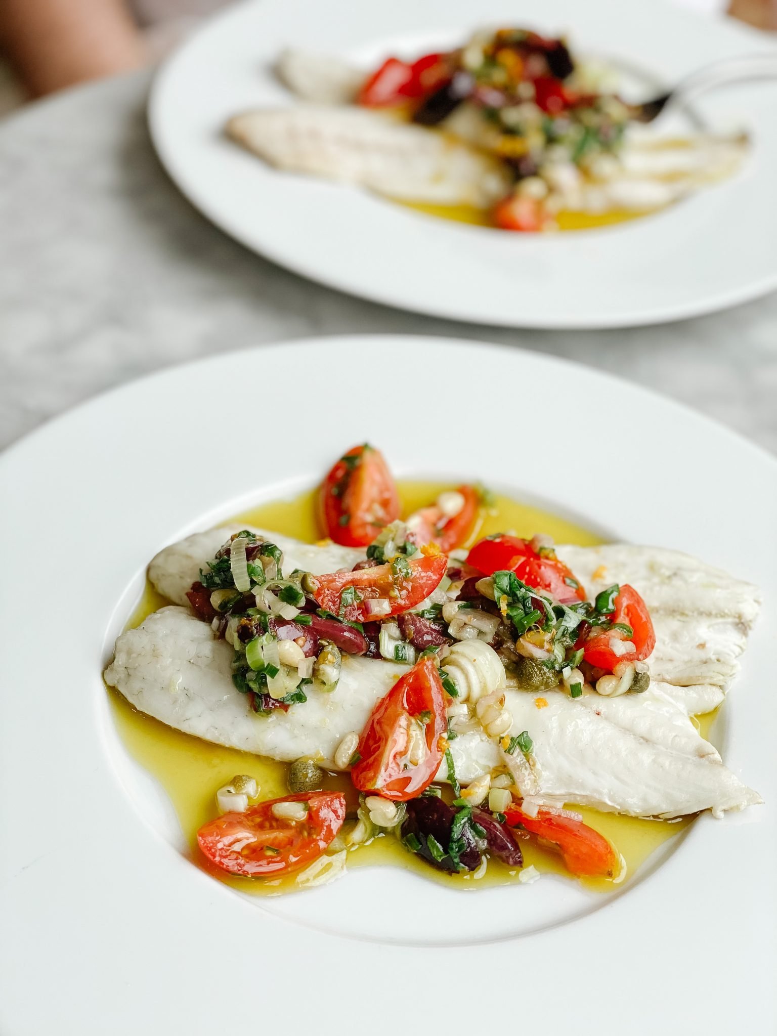 Easy Branzino with Vierge Sauce Le Chef's Wife