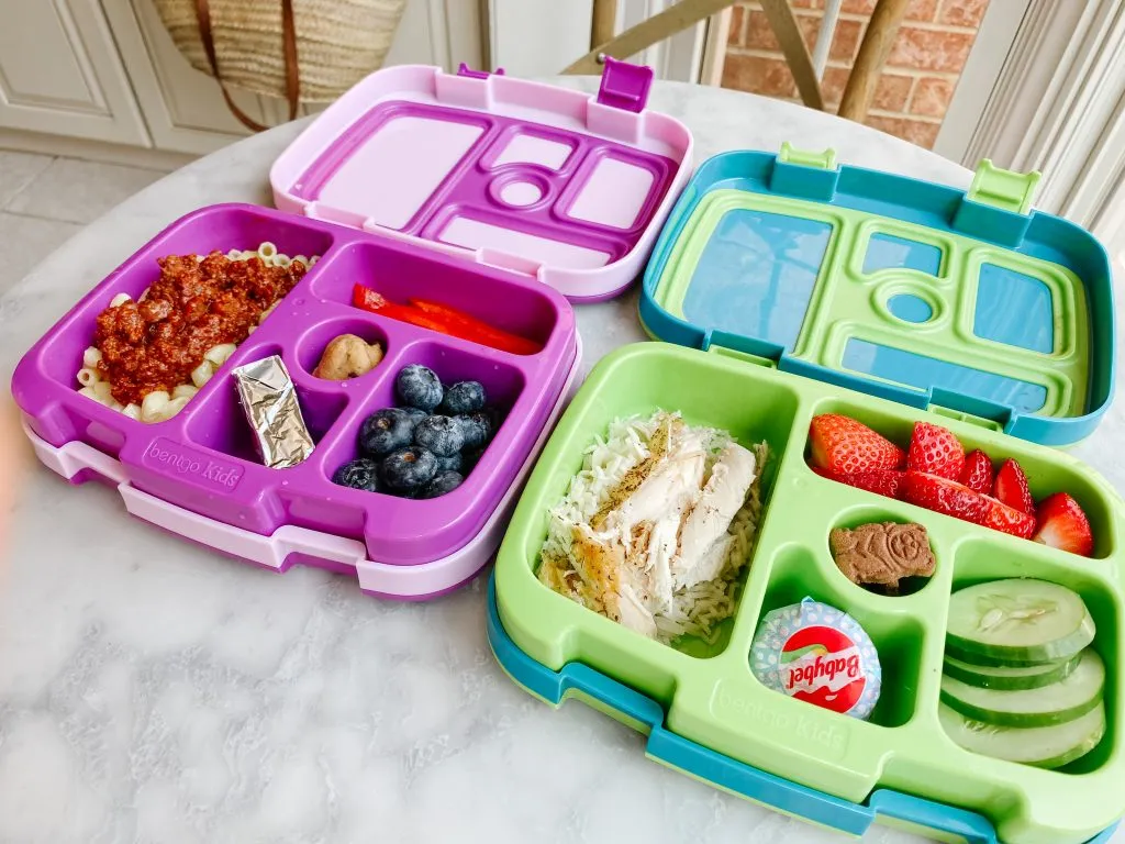Bentgo lunch boxes filled with healthy school lunches