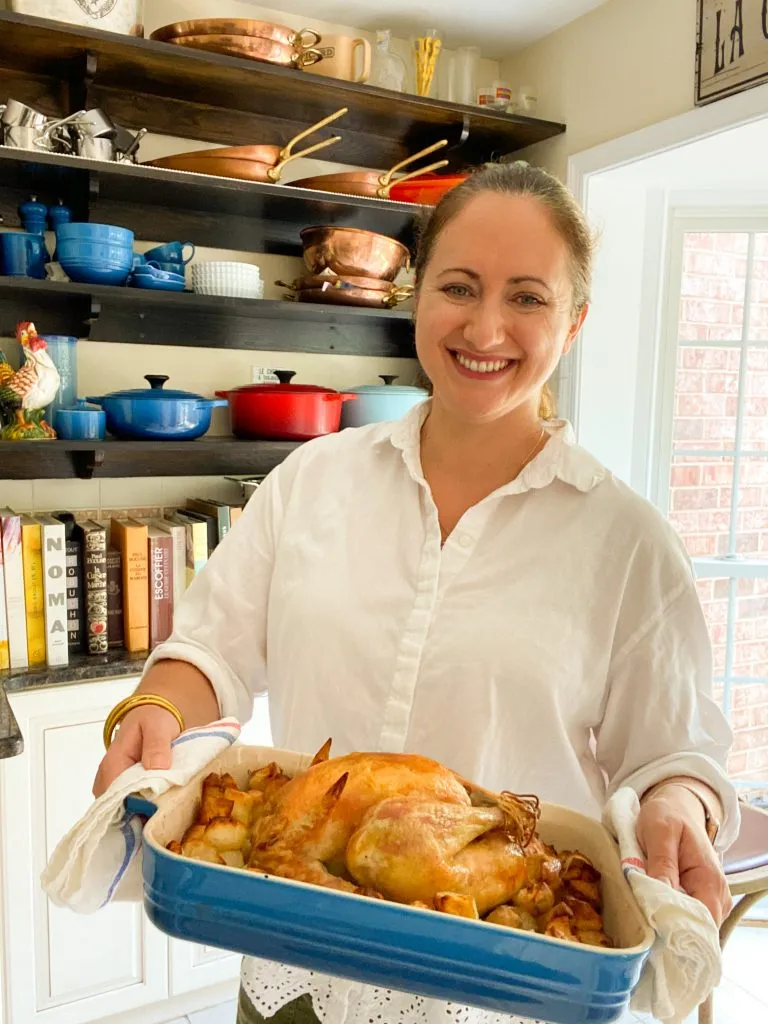 Le Chef's Wife with roast chicken