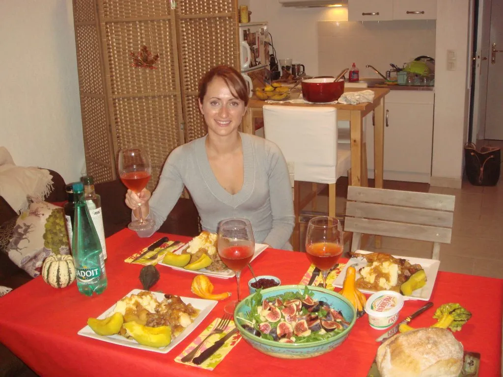 Le Chef's Wife in her first apartment in Antibes