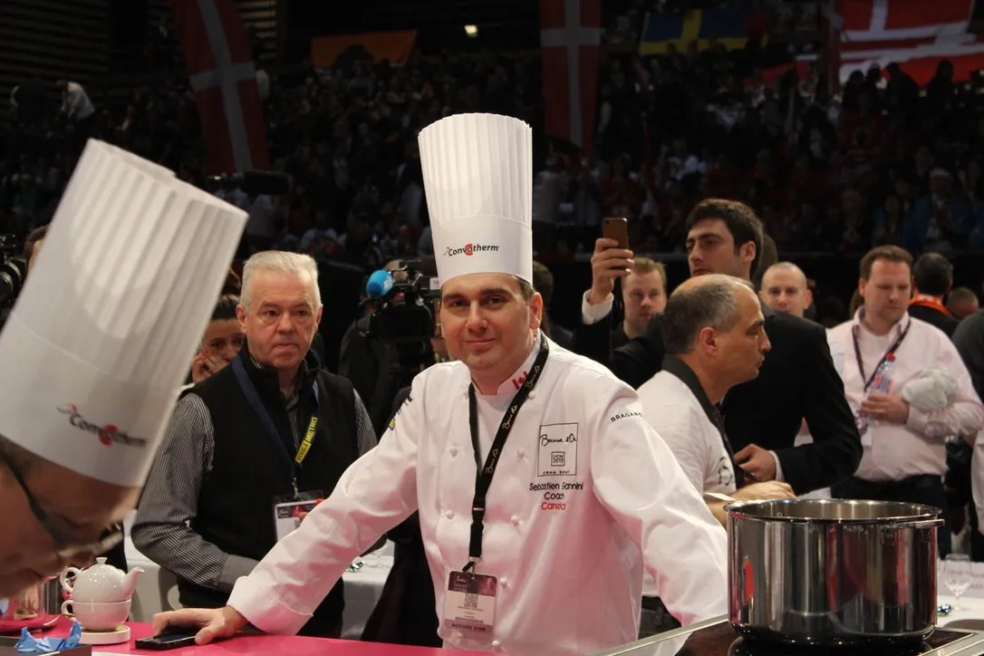 Chef Sebastien Giannini in Lyon at La Bocuse D'Or Cooking competition