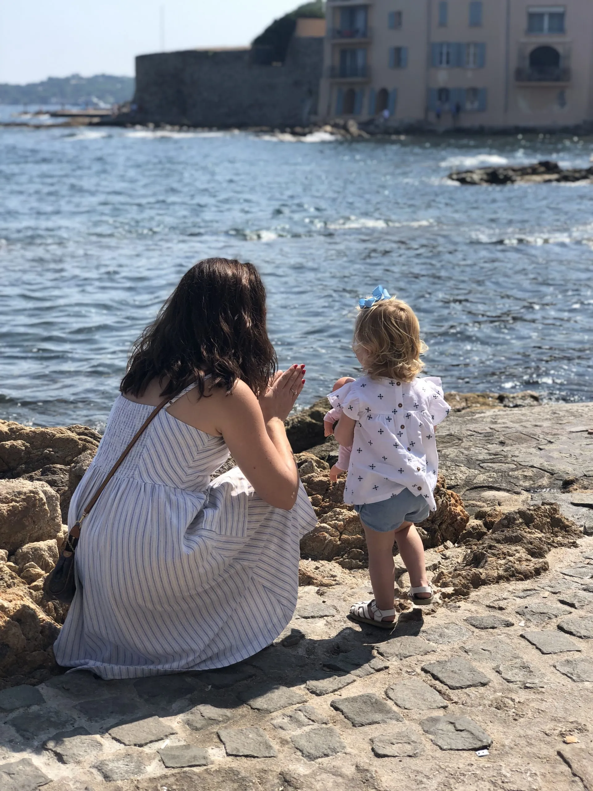 Saint Tropez with my daughter, Valentina