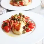 Chicken Chicken breasts vierge sauce (tomatoes, olives, capers, basil, pine nuts, lemon)