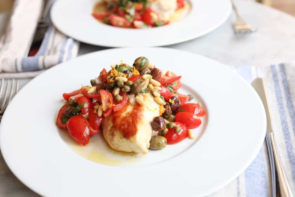 Chicken Breasts with Provençal Vierge Sauce