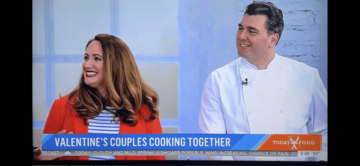 chef sebastien and le chefs wife on the today show february 2023