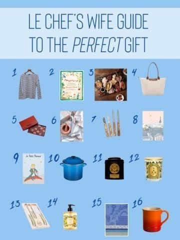 Le chefs wife Gift Guide 2023 image 1. French gifts for her