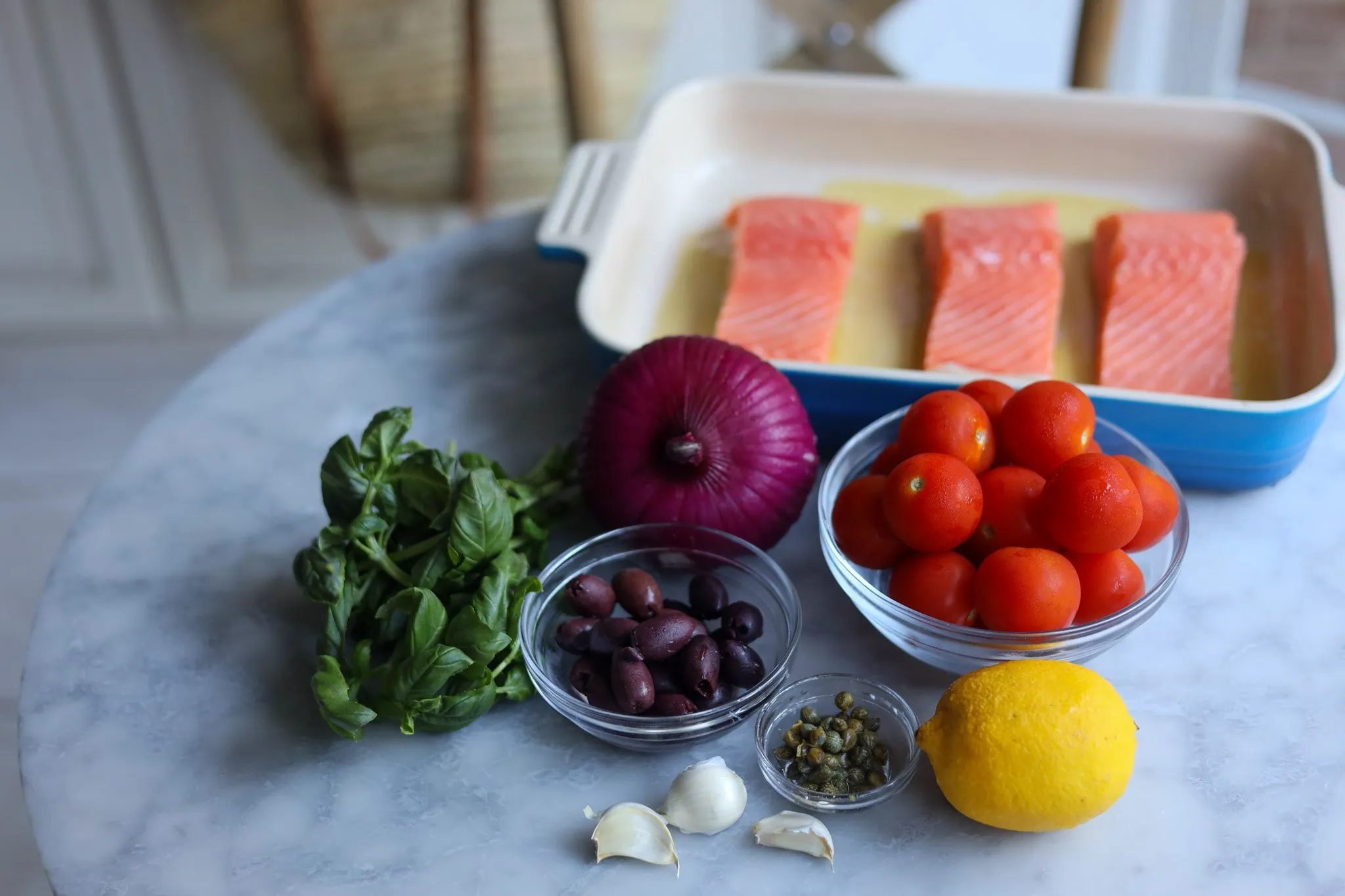 Mediterranean Salmon Ingredients