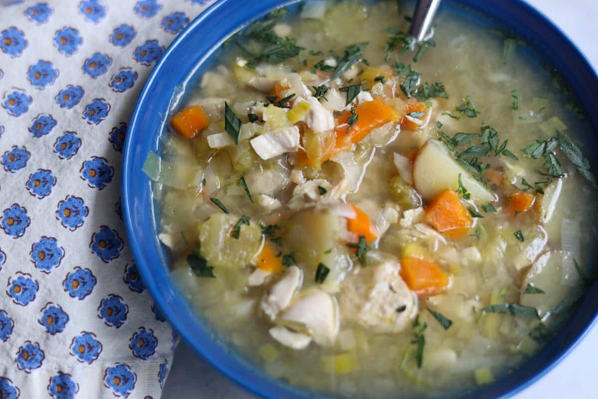 chicken leek and potato soup le chefs wife