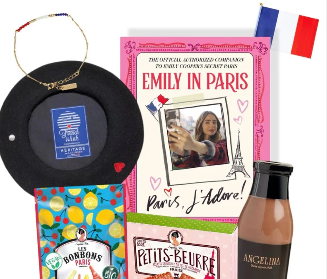 emily in Paris gift set French wink