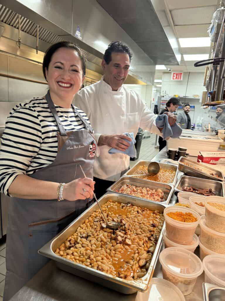 Le Chef's Wife Anina Belle Giannini With her Cassoulet de la mer for the cassoulet competition