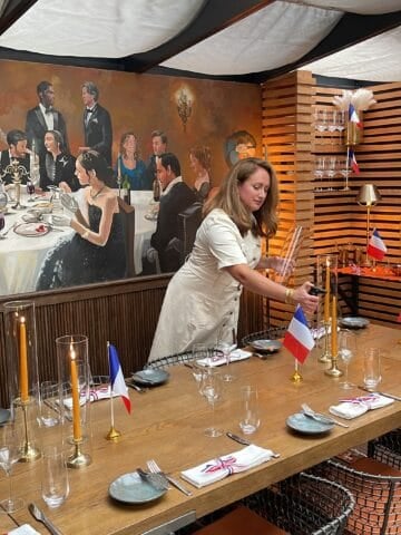 french themed dinner party at l'avant-garde