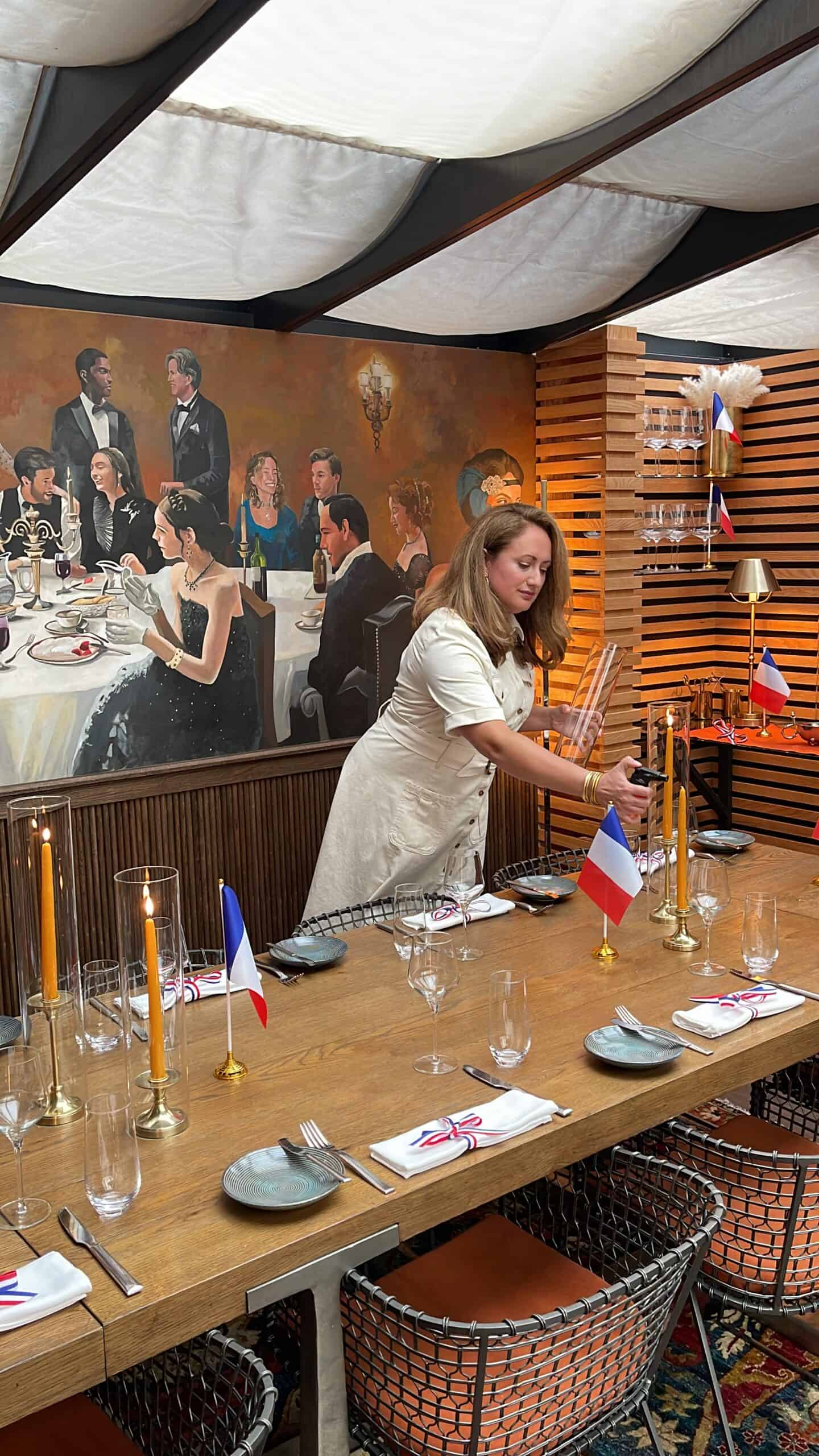 french themed dinner party at l'avant-garde