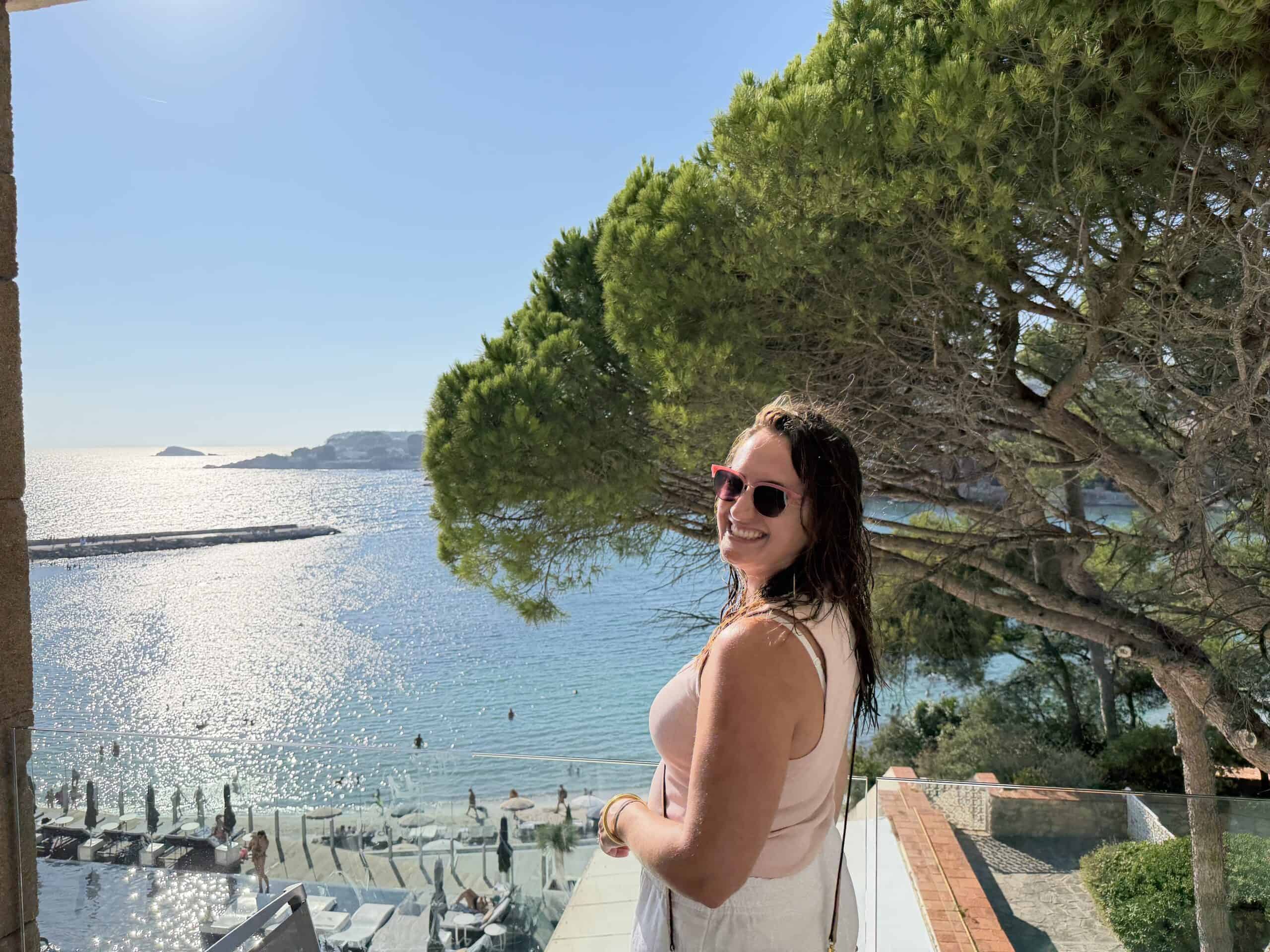 le chefs wife overlooking the bay of renecros in bandol