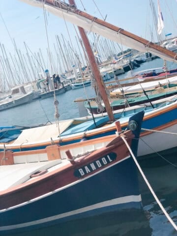 boats in the port of bandol