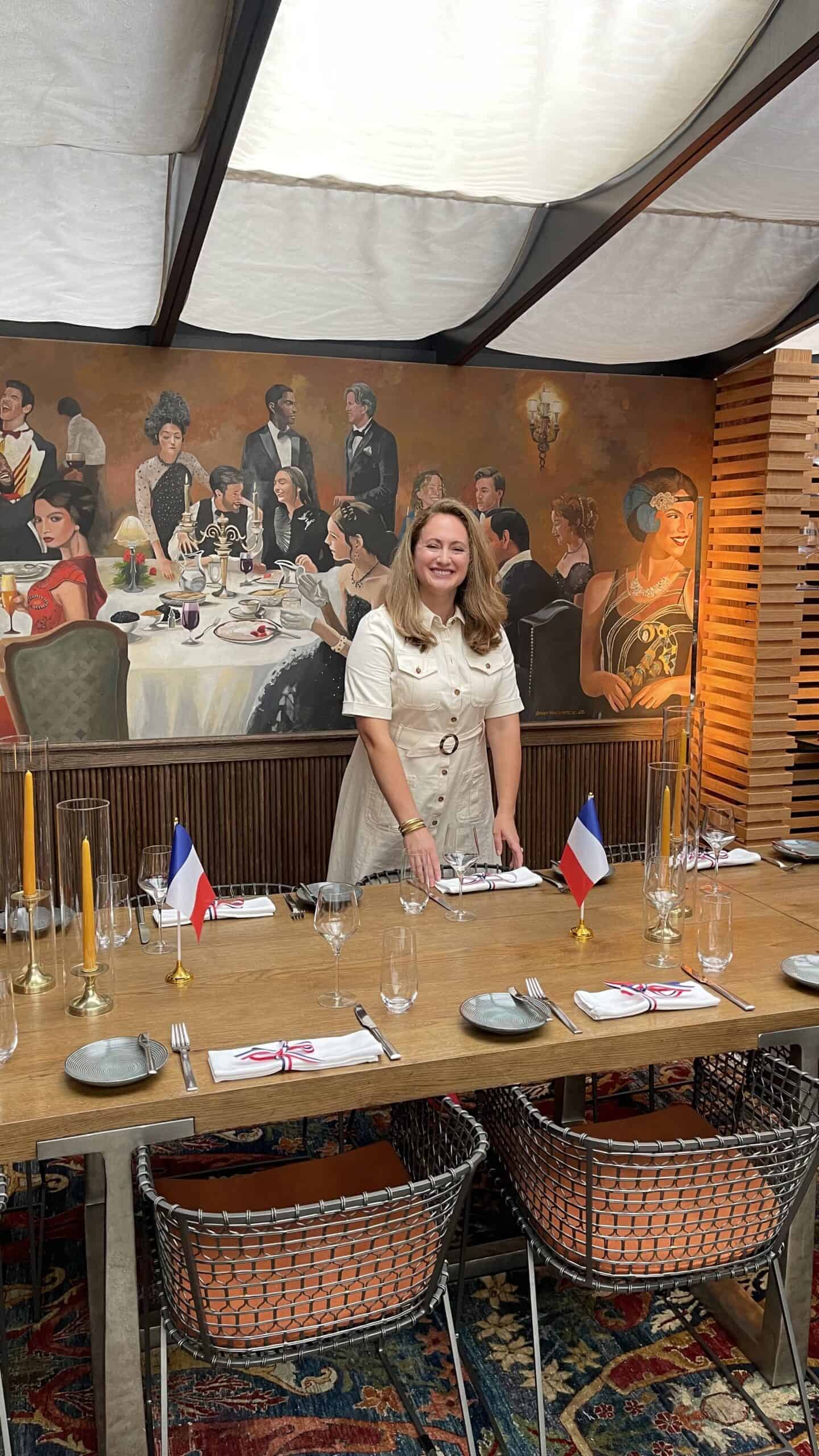 anina belle giannini setting the table at l'avant-garde in georgetown